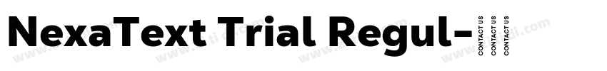 NexaText Trial Regul字体转换 NexaText Trial Regul字体转换